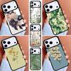 Botanical Drawings Flowers Phone Case for iPhone 16e 15 14 13 12 17 Pro Max Plus Air 17pro Cover Coque