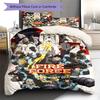 Fire Force Pattern Bedding,Quilt Set Quilt Cover Pillowcase Home Birthday Gift (1 * duvet cover + 2 * pillowcase, without core)
