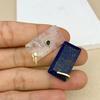 Natural White Crystal Rectangular Pendant Necklace Jewelry Accessories