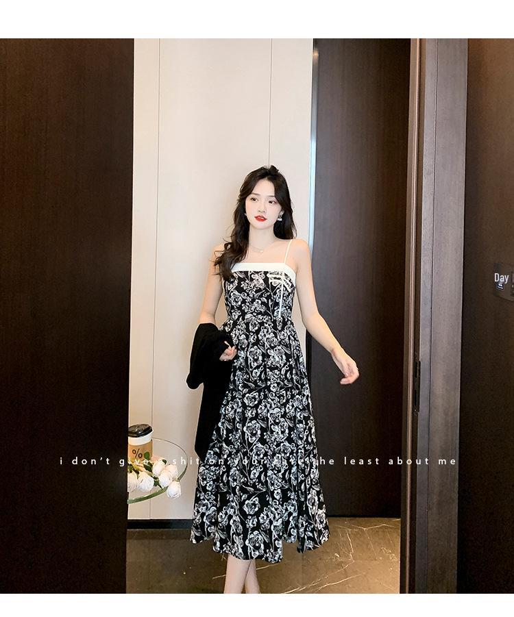 Spring Chic Floral Two-Piece French Slip Dress Set