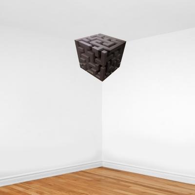 1/2 Seturi Decal de Colț de Perete cu Iluzie Optică 3D Artă de Perete Care Remodelează Realitatea Autocolant Stereoscopic Cub Autoadeziv Amovibil Casă Birou Living