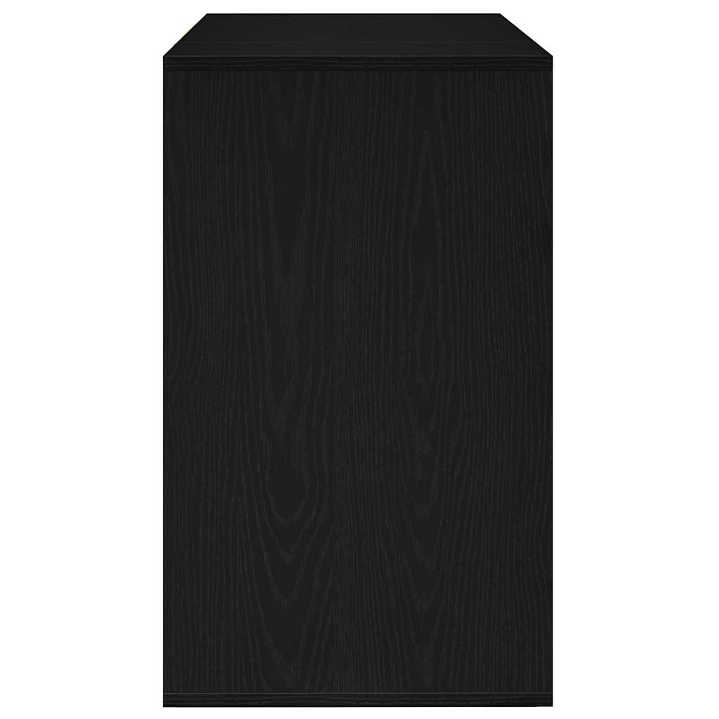 Sideboard Black Oak Effect 120 x 41 x 75 cm Wood Based Material