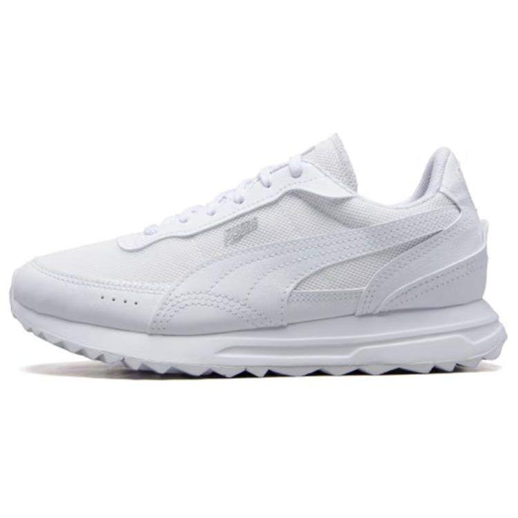 Puma Road Rider Leather Fabric Synthetic Leather Comfortable Daily Low-Top Lifestyle Casual Shoes Unisex Casual Shoes White 397432-06
