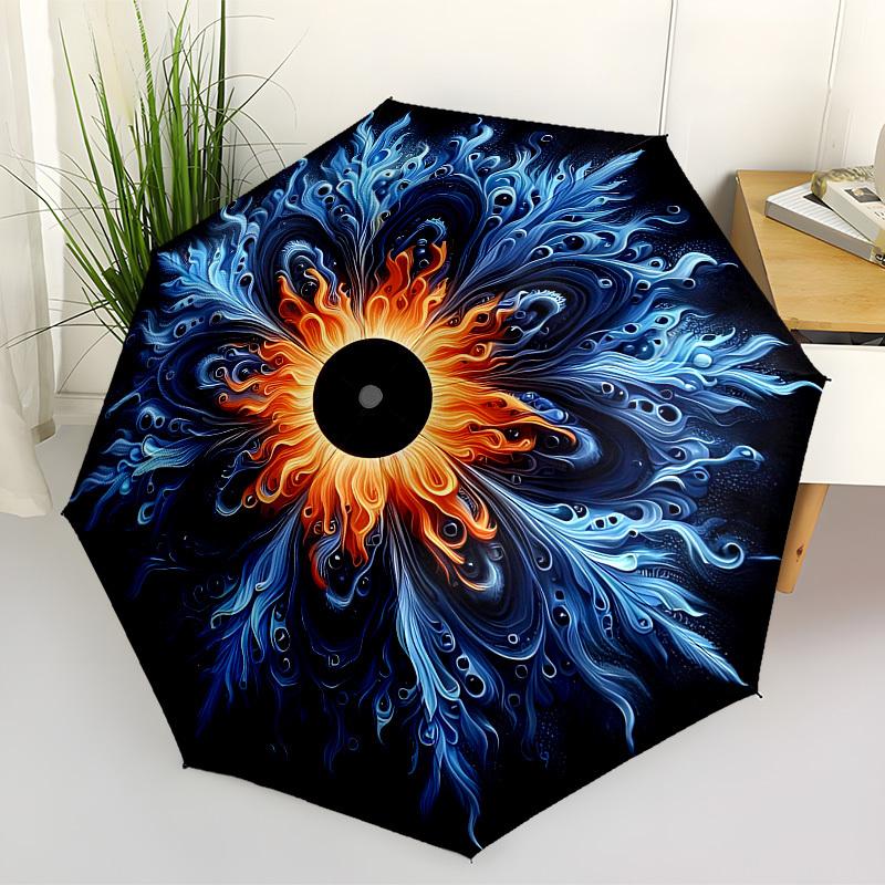

1pc Cosmic Eye Mandala Automatic Open/Close Umbrella, Folding Compact Umbrella with Lightweight Design for Women/Men yy251028223