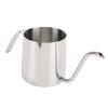 Pour Over Kaffekjele 240ml SUS304 Rustfritt Stål Gåsehals Tut Kaffe Tekanne Dryppkopp for Hjem Utendørs Camping Reise