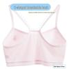 Breathable Strapless Girls' Training Bra - Summer Mesh Vest Style for Middle School Students