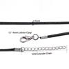 8/18/30 Stück/Los 1,5 mm Handgefertigtes Leder mit Karabinerverschluss Schnur Kordel Verstellbare Geflochtene Seil für DIY Halsketten Anhänger Charms Ergebnisse