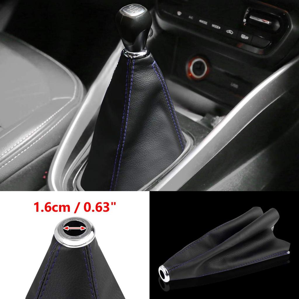 uxcell Shift Knob Cover Universal Car PVC Faux Leather Gear