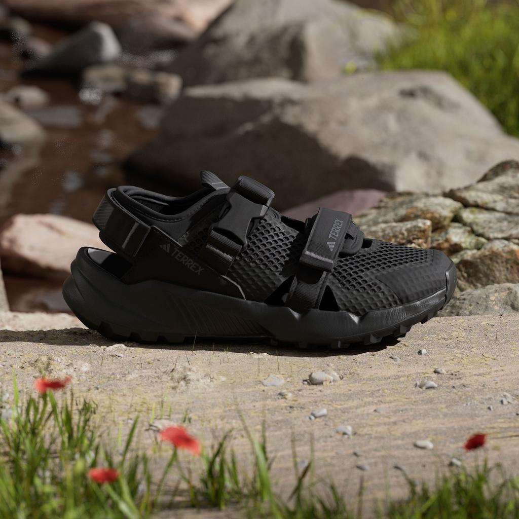 adidas Terrex Hydroterra Sandals Black Grey Four