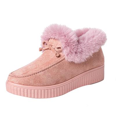 Fashion Women's Warm Flat Shoes Plush Ladies Causal Non Slip Woman Comfortable Flats Female Fashion New Platform Shoes