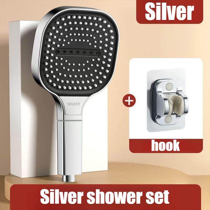 13cm Large Panel 3 Modes High Pressure Shower Head Massage Shower Head With Filter Bathroom Accessories New