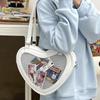 Heart-Shaped Lolita JK Uniform Crossbody Bag – Cute, Small Capacity for Girls