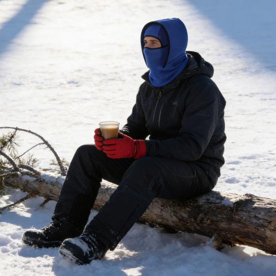 Yousheng Winter Thermal Hat Cold Weather Windproof Outdoor Skiing Motorcycle Riding Cycling Fleece Face Guard Balaclava Hood Neck Warmer