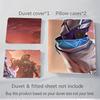 3pcs Free Fire Gaming Bedding Set-Perfect for Bedroom, Guest Room, Living Room, Hotel Decor-Ideal Gift for Fans, Travelers, Daily Use-Festiv