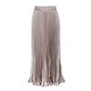Solid Color Elastic Waist Bag Hip Skirt Pure Color Elastic Waist