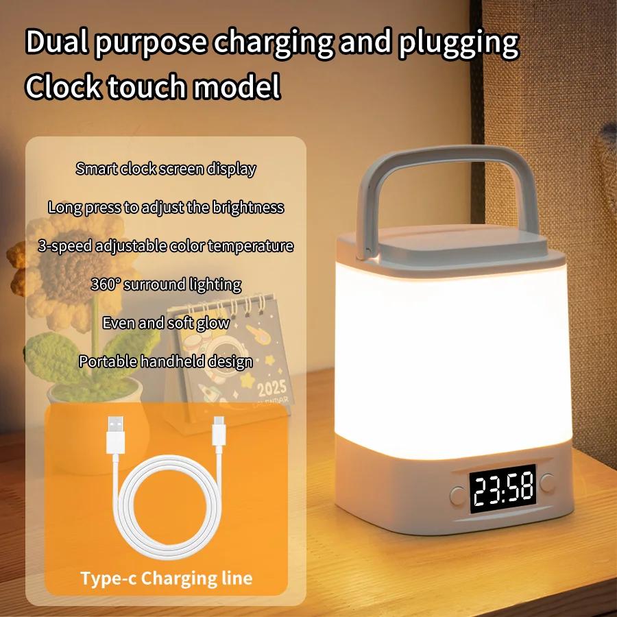 Touch Night Light LED Lights Remote Switch Rechargeable Three Color Lights For Bedroom Study Room Table Ambience Night Lights