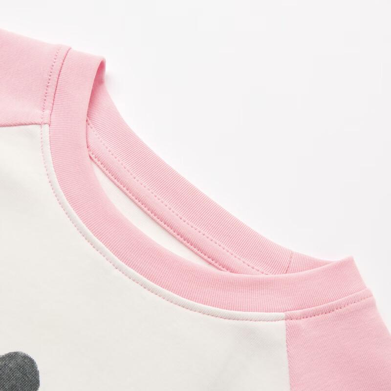MQD Girls' Summer Cartoon Raglan Sleeve T-shirt