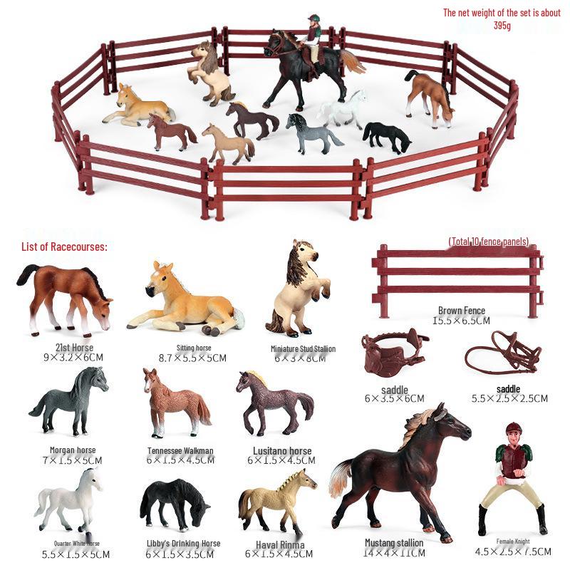 Cross-Border Racing Horse Simulation Model: Galloping Jockey Saddle Ornament