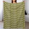 Vintage Pyrex Spring Blossom White Design Throw Blanket Modern Design Soft Blanket for Home Decor