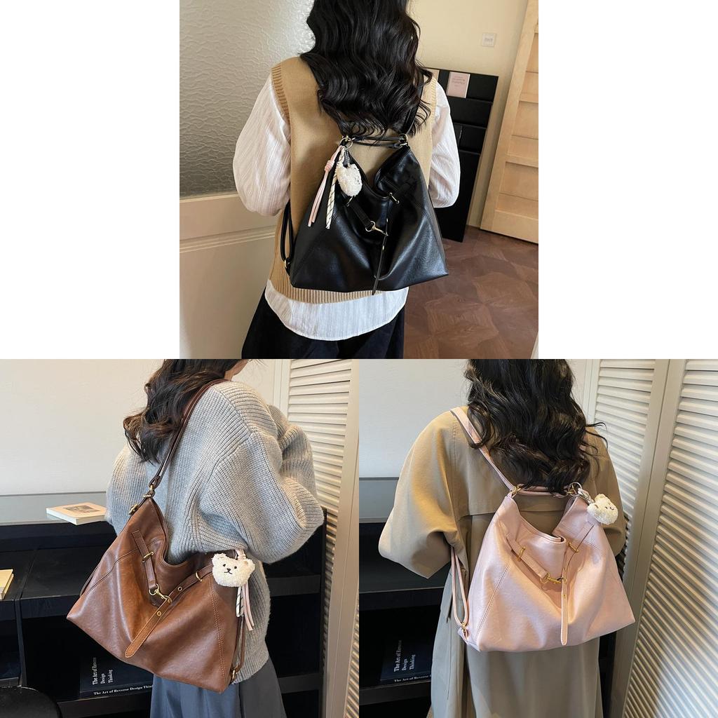 Urban Minimalist Pu Tote Bag For Daily Commute With Multiple Compartments