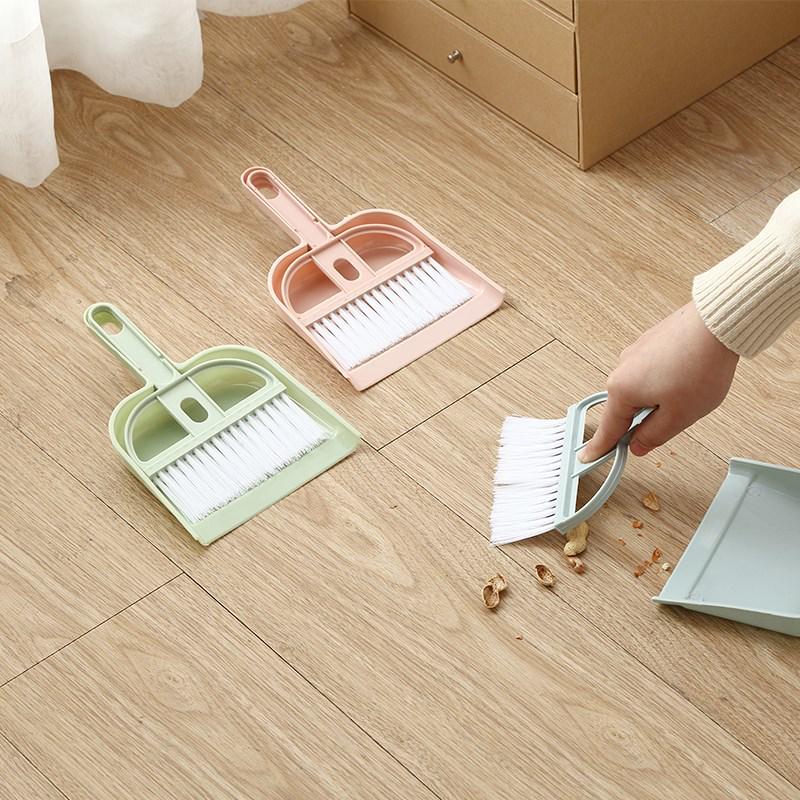 Mini Handheld Broom and Dustpan Set for Desktop Cleaning
