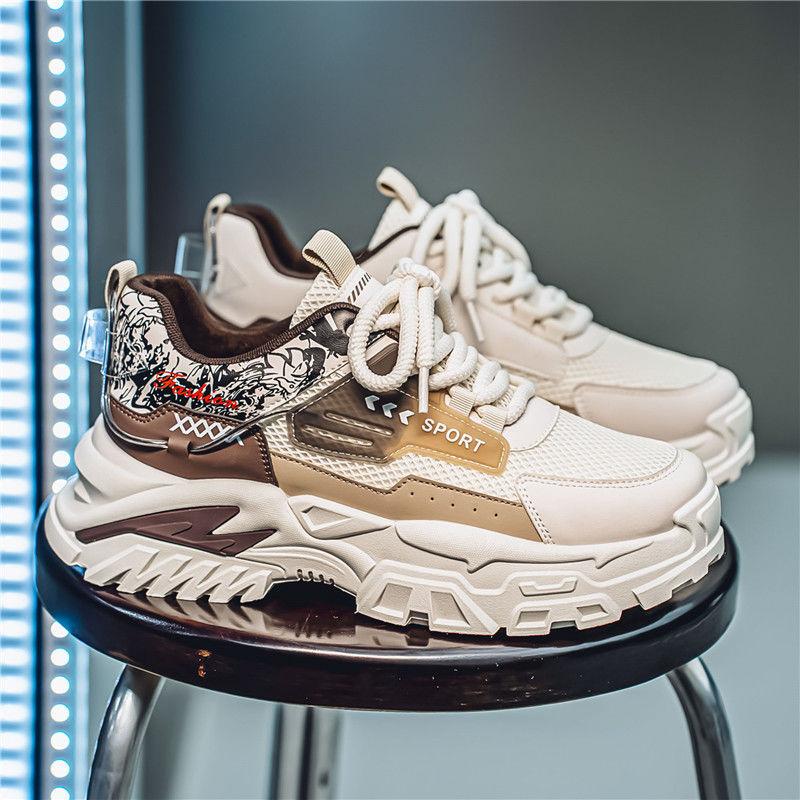 Fashion Running Male Sports Shoes Mesh Upper Low-Top High Quality Wide Simple On Sale Trend 2025 Price Lightweight Men's Casual Sneakers