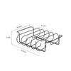 BBQ Steak Racks Non-Stick Coated Steel Roasting Barbecue Rib Meat Lamb Roasting Grilling Stand Holds Outdoor Picnic Rib Rack
