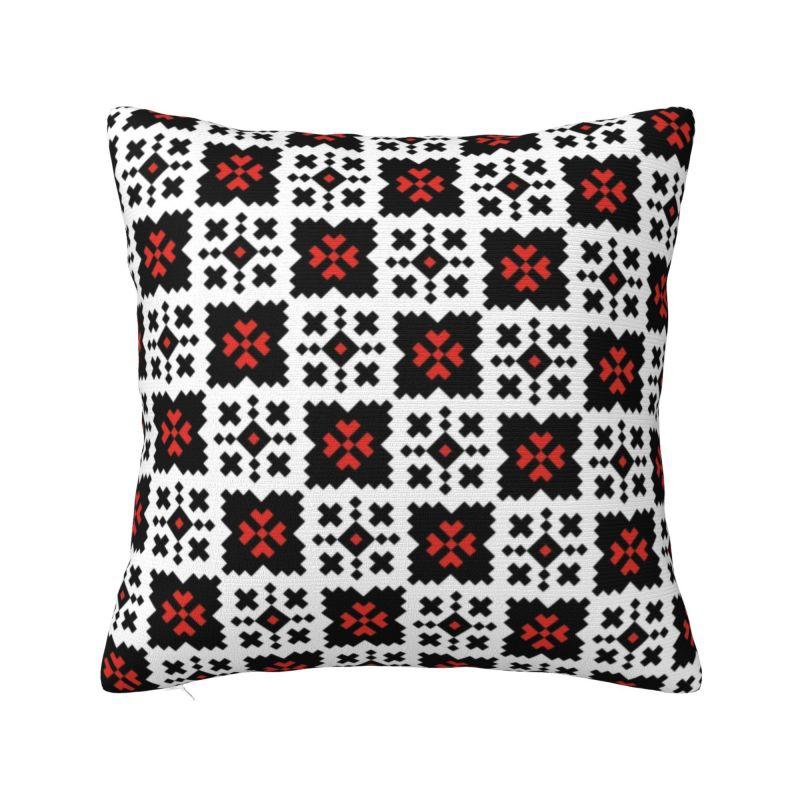 Custom Modern Ukraine Vyshyvanka Embroidery Cushion Cover Soft Bohemian Geometric Pillow Case Living Room Decoration