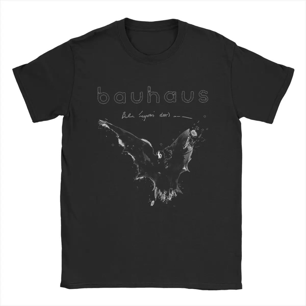 

Футболки Black Bat Bauhaus для мужчин, винтажная хлопковая футболка с круглым вырезом и коротким рукавом, новое поступление одежды S чёрный