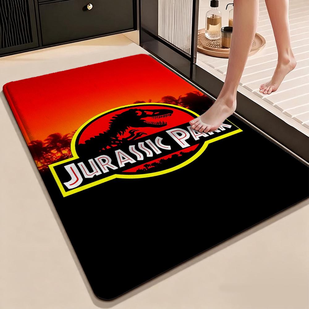 Dinosaurs Jungle Patterned Rug Soft Nonslip Carpet For Kids Bedroom Play Area Home Decor Memorial Gift