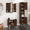 Vidaxl 3-Piece Bathroom Cabinet Set, Smoked Oak