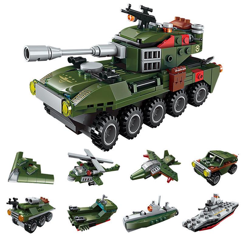 Sengbao Building Blocks Sany Fire Truck Model Puzzle for Kids