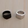 2026 European and American Glossy Ring, Simple Flat Square Ring, Men's Personalized Jewelry