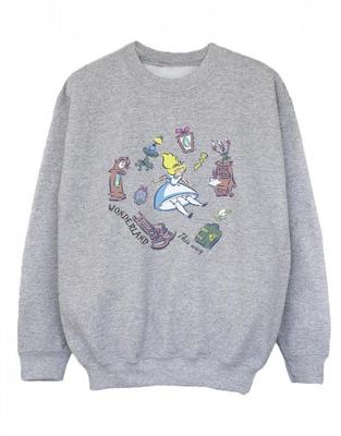 Boys Alice In Wonderland Falling Sweatshirt