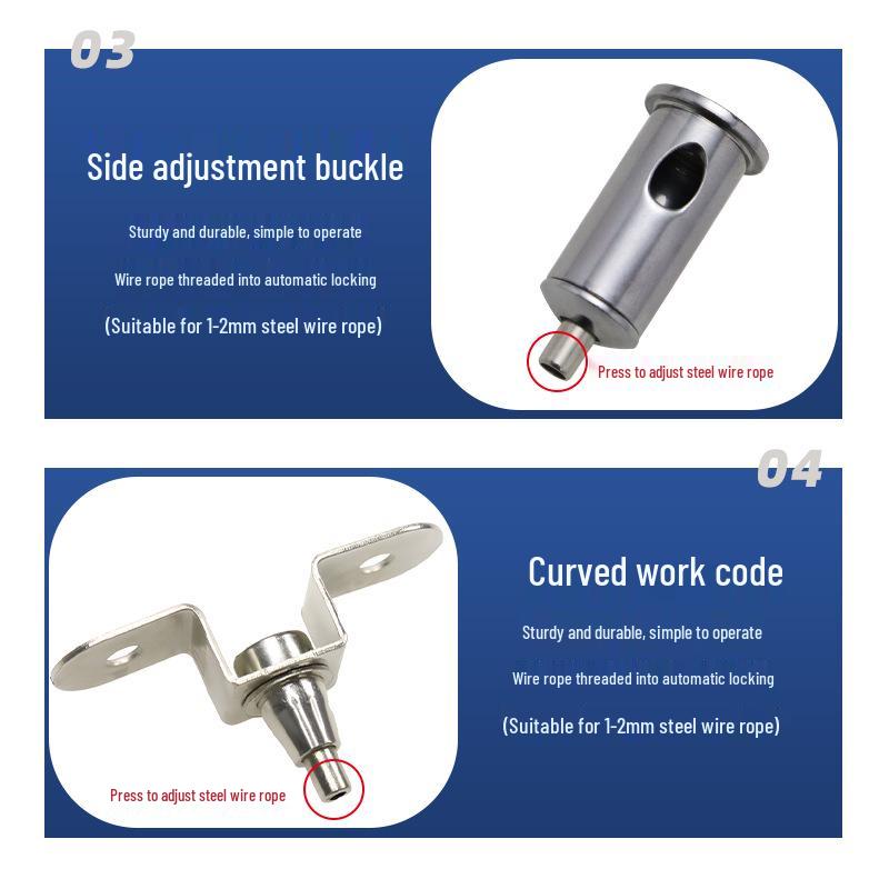 Steel Wire Rope Self-Locking Adjustable Ceiling Picture & Sign Hanger