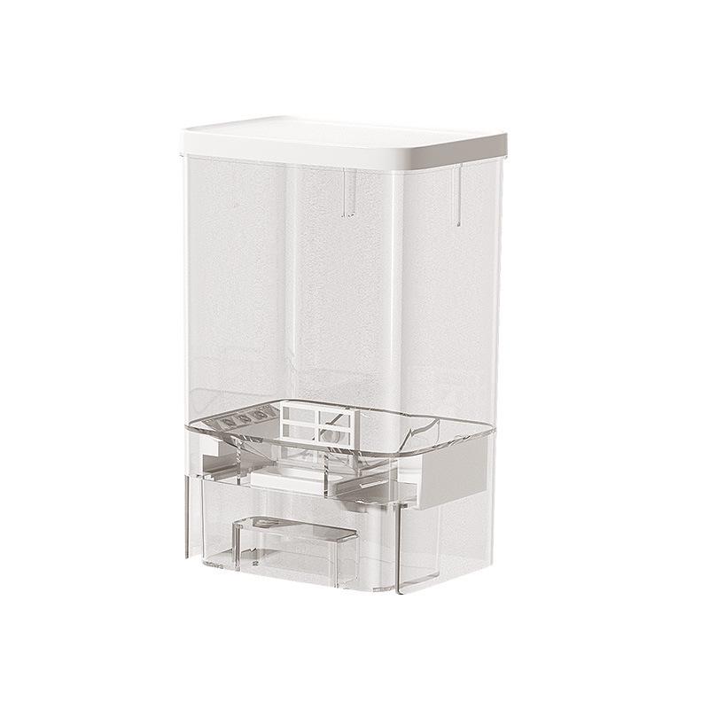 ClearView Punch-Free Wall-Mounted Laundry Rack: Transparent Moisture and Dust-Proof Storage Box.