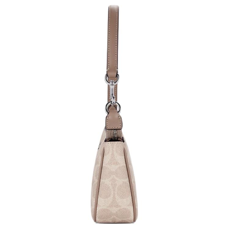 Coach Nolita PVC Leather Pochette Handbag Small Women's Apricot CW426-SVPWH