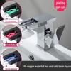 LED Waterfall Faucet for Bathroom Sink - Hot & Cold Water Basin Tap