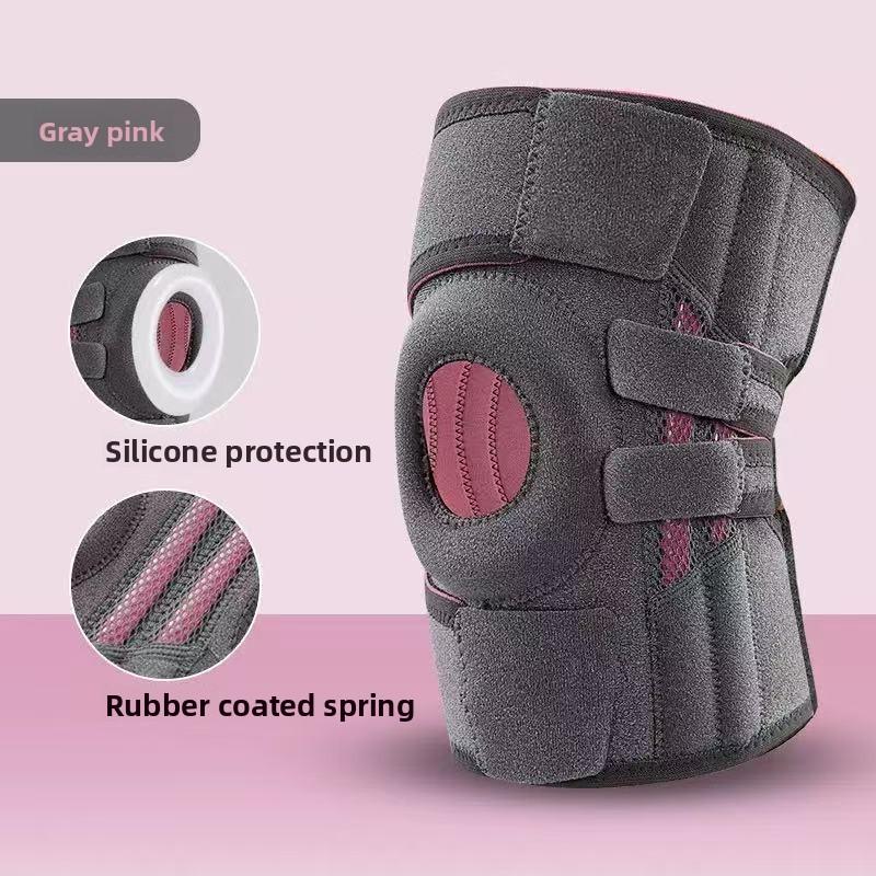 Generic Sports Knee Pads With Breathable Silicone And Nonslip Support For Running And Cycling
