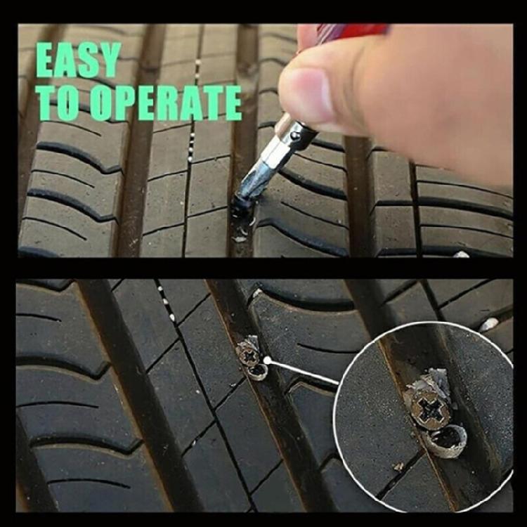 Vacuum Car Tyre Repair Rubber Nail Set Tire Screws Tubeless Repair Tools Kit