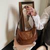 Trendy Fashion Rivet Handbag, High-end Texture Large-capacity Women's Underarm Bag, Retro Design Hobo Crossbody Bag KTB