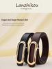 Women's Genuine Leather Black Waist Belt for Casual and Formal Wear
