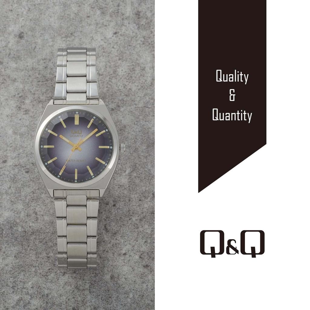 Citizen Analog Waterproof Watch with Metal Model Black Q&Q Men's Band, QB78-202,