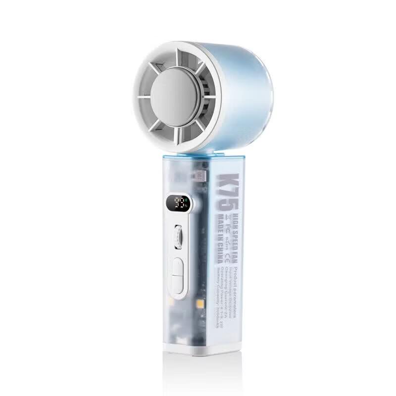Mini Portable Oscillating Fan with Semiconductor Cooling & Digital Display