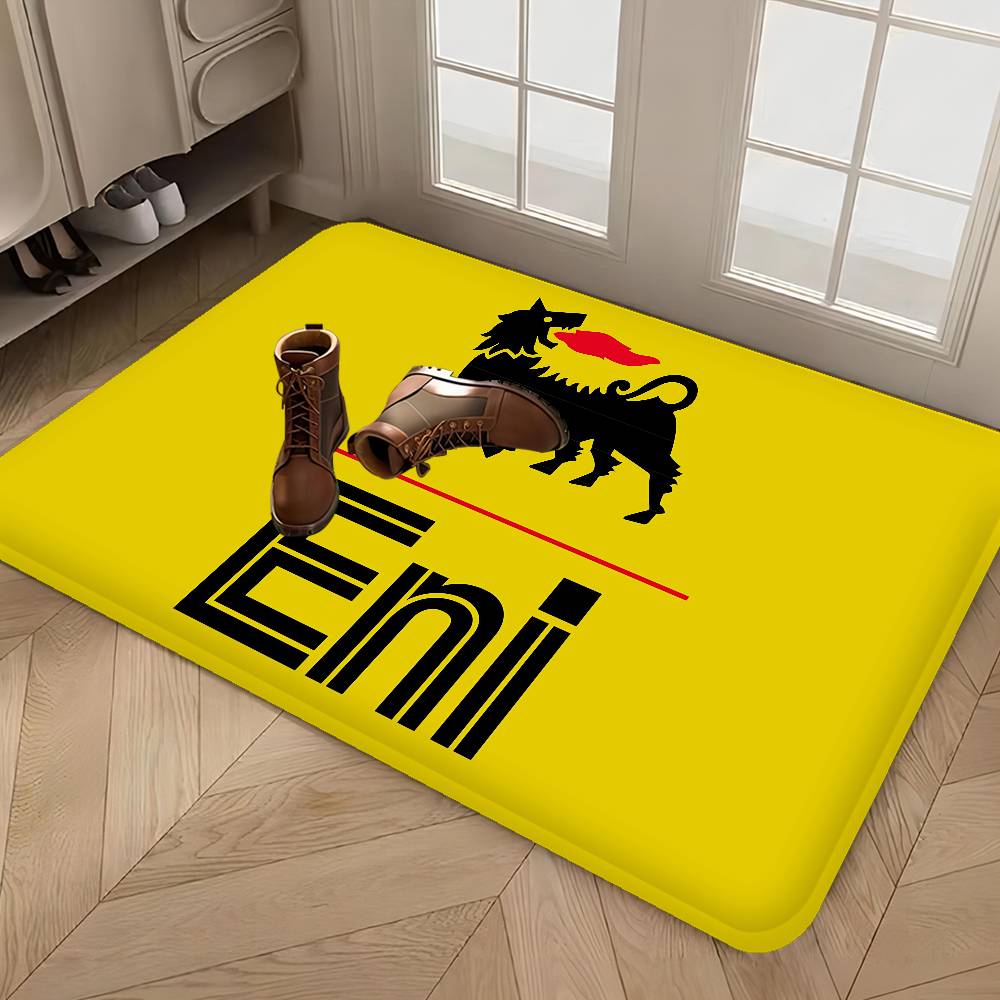 A-Agip E-Eni Racing Car Bathroom Mat Kids Room Bedroom Decoration Balcony Anti-Slip Doormat Living Room Welcome Rug