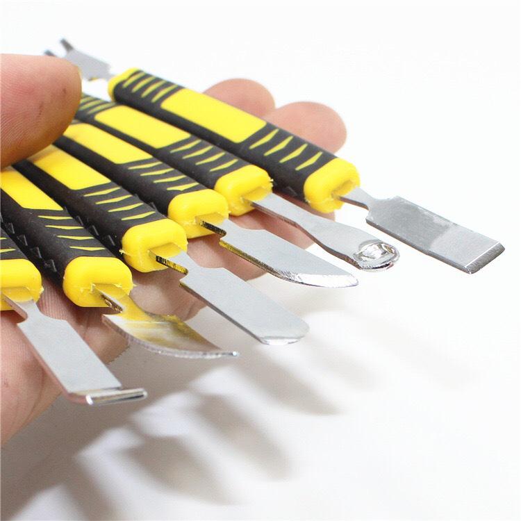 6-Piece Stainless Steel Pry Bar Set for Mobile Device Repair