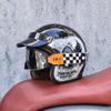 Retro Halb-Open Motorradhelm Cross-Country Motorradzubehör Motorradhelm 3/4 Retro-Helm im Winter