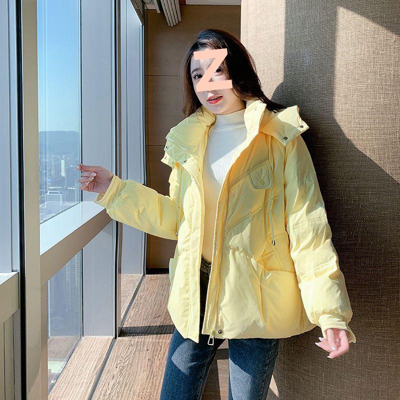 Women's Short Washable White Duck Down Jacket - Korean Style, Petite, Warm, Thick, Trendy Winter Coat