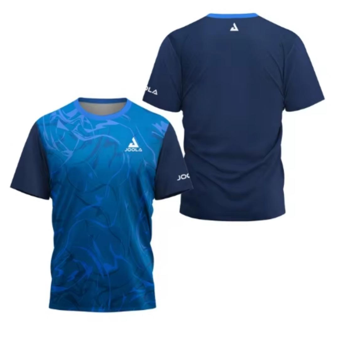 

Men s T-shirt Summer Fashion Table Tennis Flower Printed Short sleeved Badminton Tennis Quick drying Short sleeved Men S