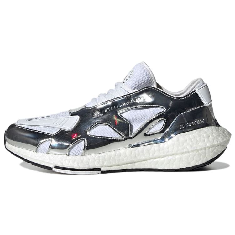 Stella McCartney x Adidas  UltraBoost 22 Silver Metallic Women Sneakers Cloud-White Core-Black GW8129